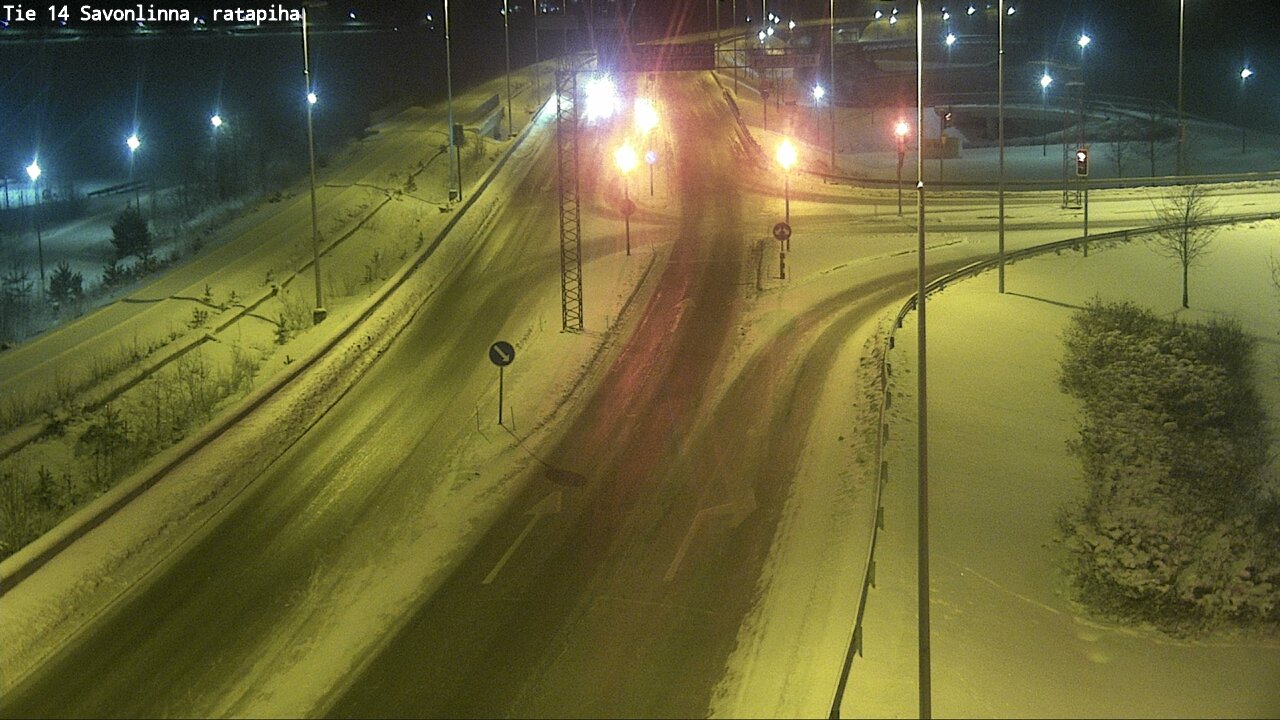 Weather Camera Image Väg 14 Nyslott, Ratapiha, Savonlinna, Etelä-Savo