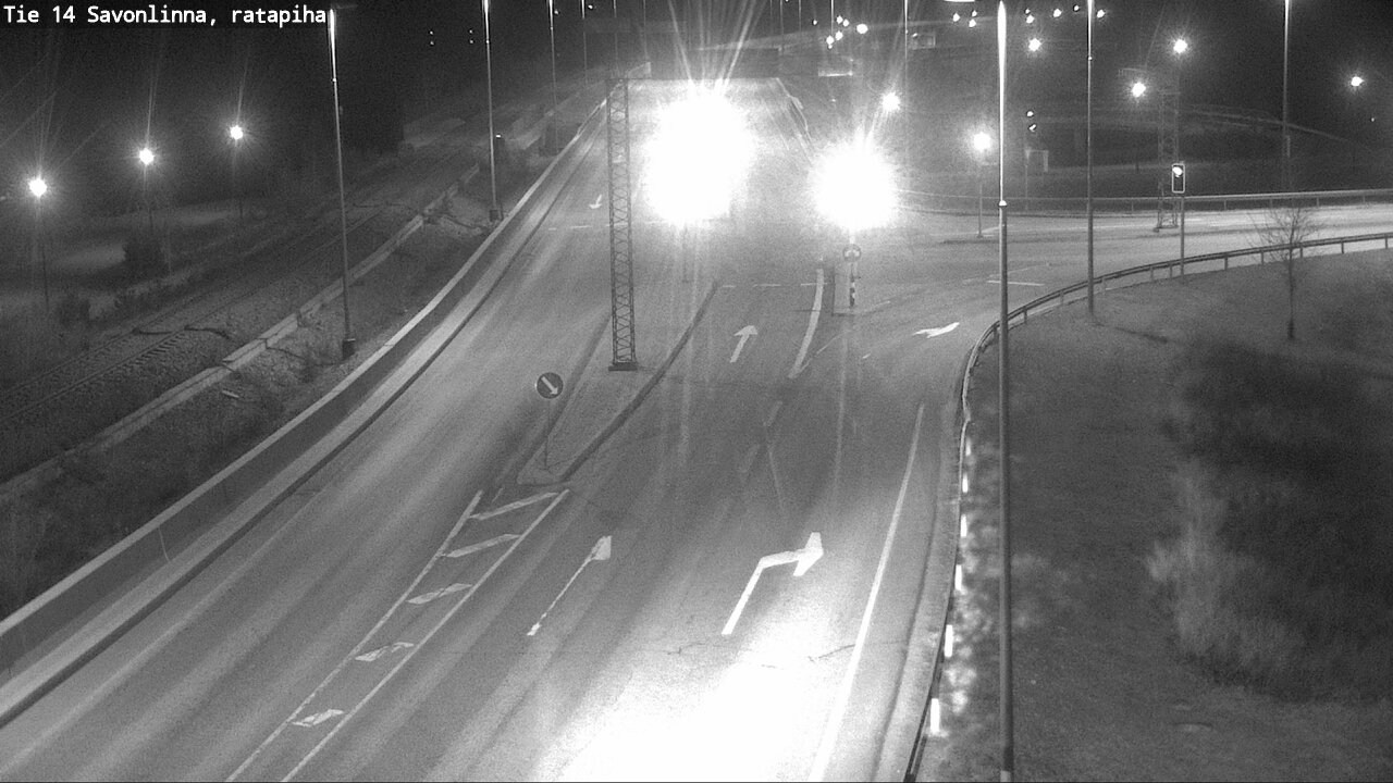 Weather Camera Image Väg 14 Nyslott, Ratapiha, Savonlinna, Etelä-Savo