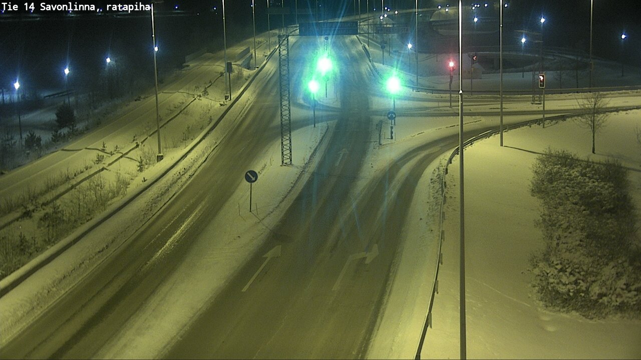 Weather Camera Image Väg 14 Nyslott, Ratapiha, Savonlinna, Etelä-Savo
