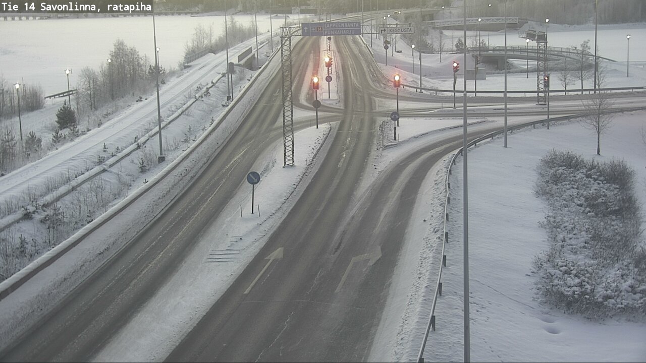 Weather Camera Image Väg 14 Nyslott, Ratapiha, Savonlinna, Etelä-Savo