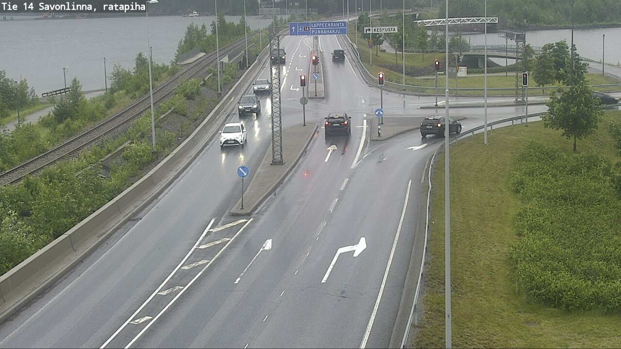 Weather Camera Image Väg 14 Nyslott, Ratapiha, Savonlinna, Etelä-Savo