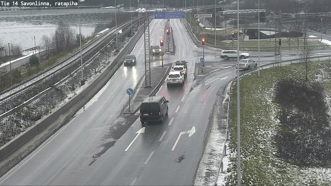Weather Camera Image Väg 14 Nyslott, Ratapiha, Savonlinna, Etelä-Savo