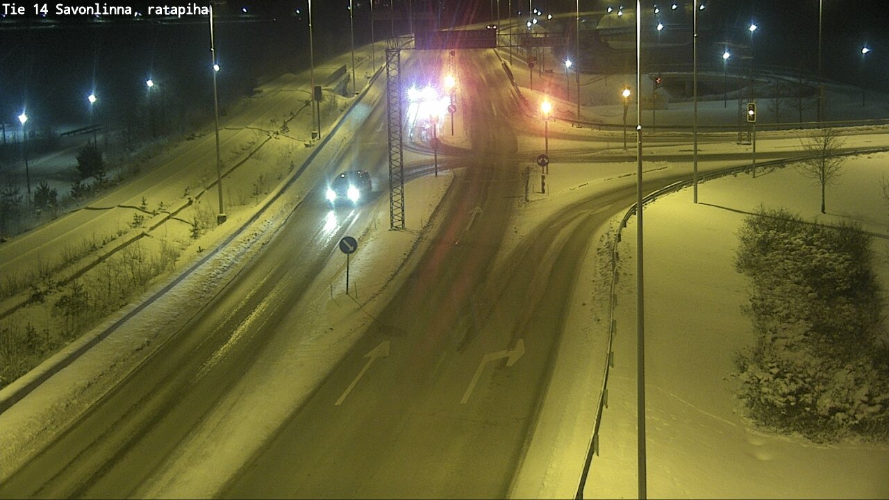 Weather Camera Image Väg 14 Nyslott, Ratapiha, Savonlinna, Etelä-Savo