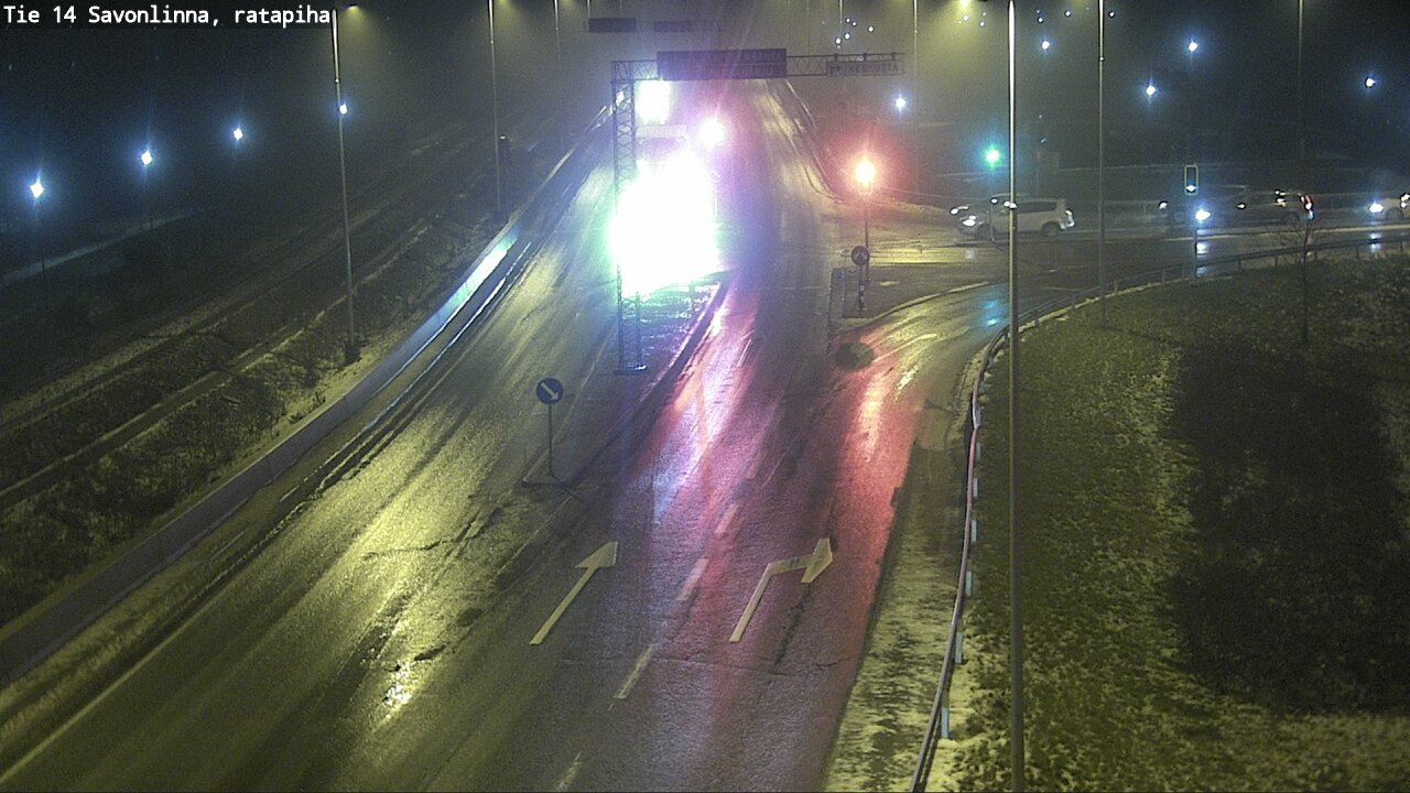 Weather Camera Image Väg 14 Nyslott, Ratapiha, Savonlinna, Etelä-Savo