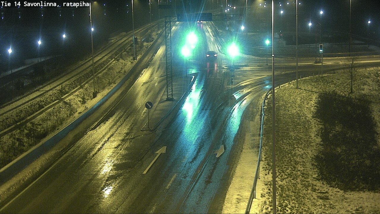 Weather Camera Image Väg 14 Nyslott, Ratapiha, Savonlinna, Etelä-Savo