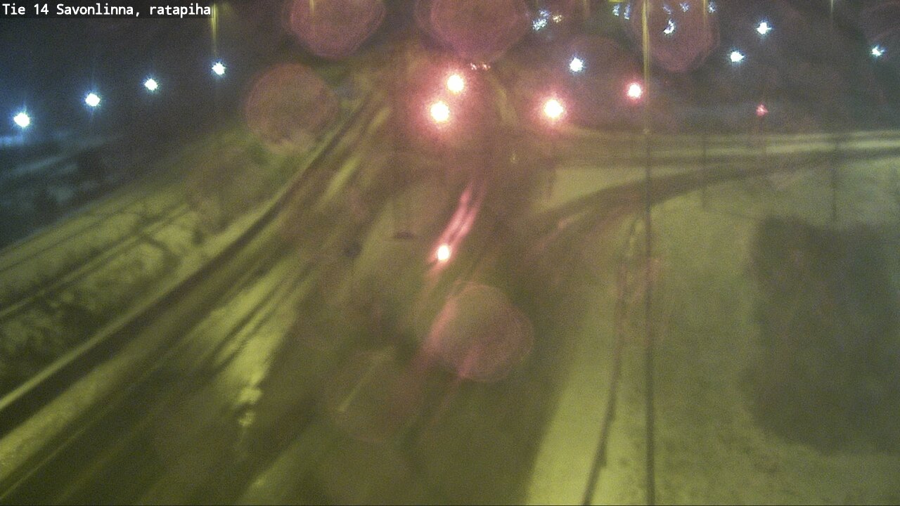 Weather Camera Image Väg 14 Nyslott, Ratapiha, Savonlinna, Etelä-Savo