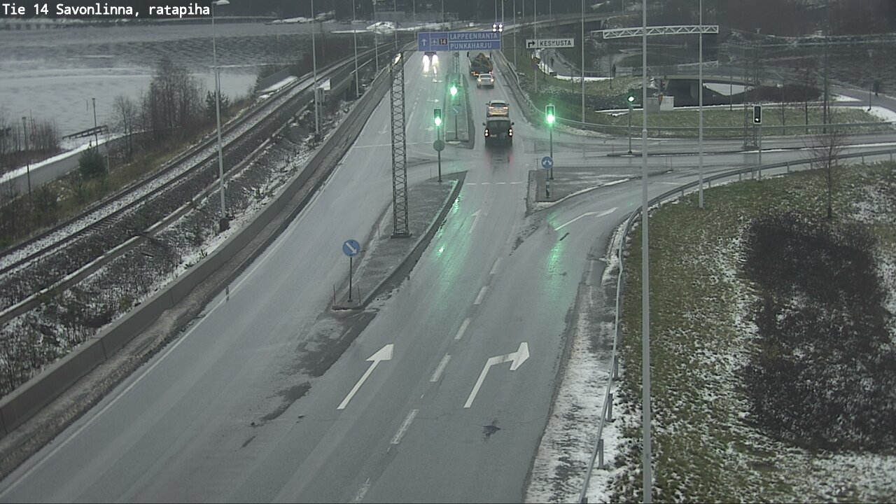 Weather Camera Image Väg 14 Nyslott, Ratapiha, Savonlinna, Etelä-Savo