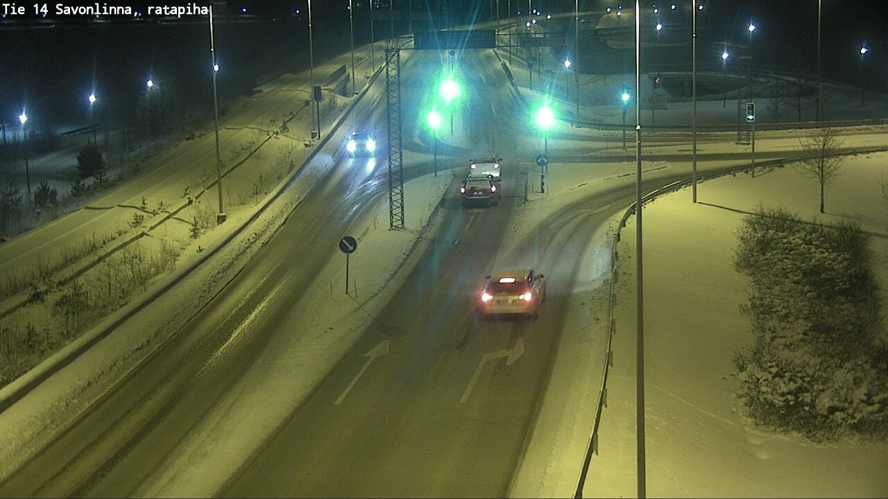 Weather Camera Image Väg 14 Nyslott, Ratapiha, Savonlinna, Etelä-Savo