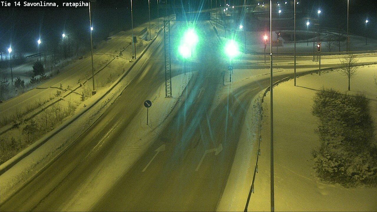 Weather Camera Image Väg 14 Nyslott, Ratapiha, Savonlinna, Etelä-Savo