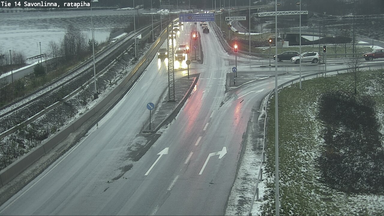Weather Camera Image Väg 14 Nyslott, Ratapiha, Savonlinna, Etelä-Savo