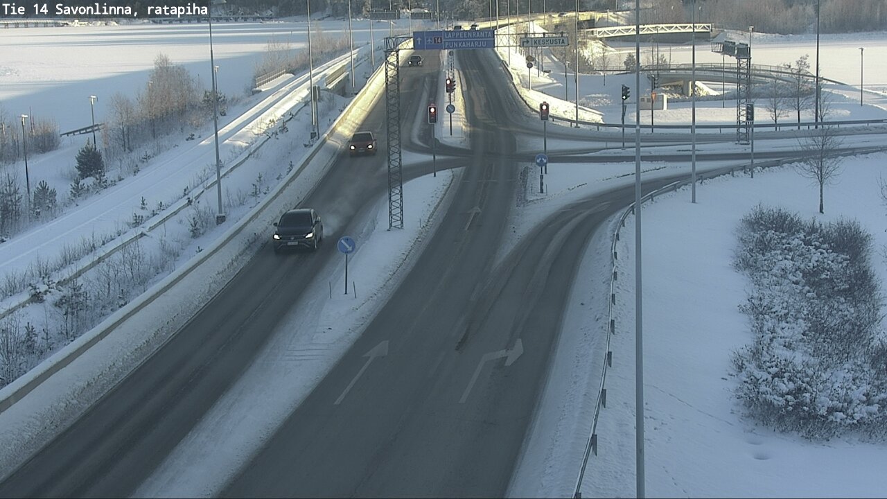 Weather Camera Image Väg 14 Nyslott, Ratapiha, Savonlinna, Etelä-Savo