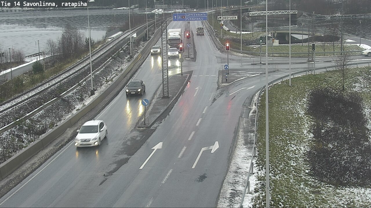 Weather Camera Image Väg 14 Nyslott, Ratapiha, Savonlinna, Etelä-Savo