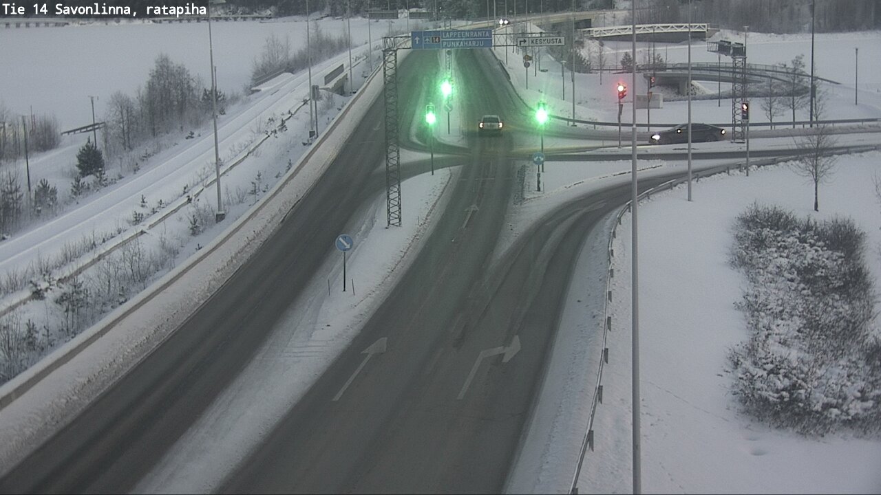 Weather Camera Image Väg 14 Nyslott, Ratapiha, Savonlinna, Etelä-Savo