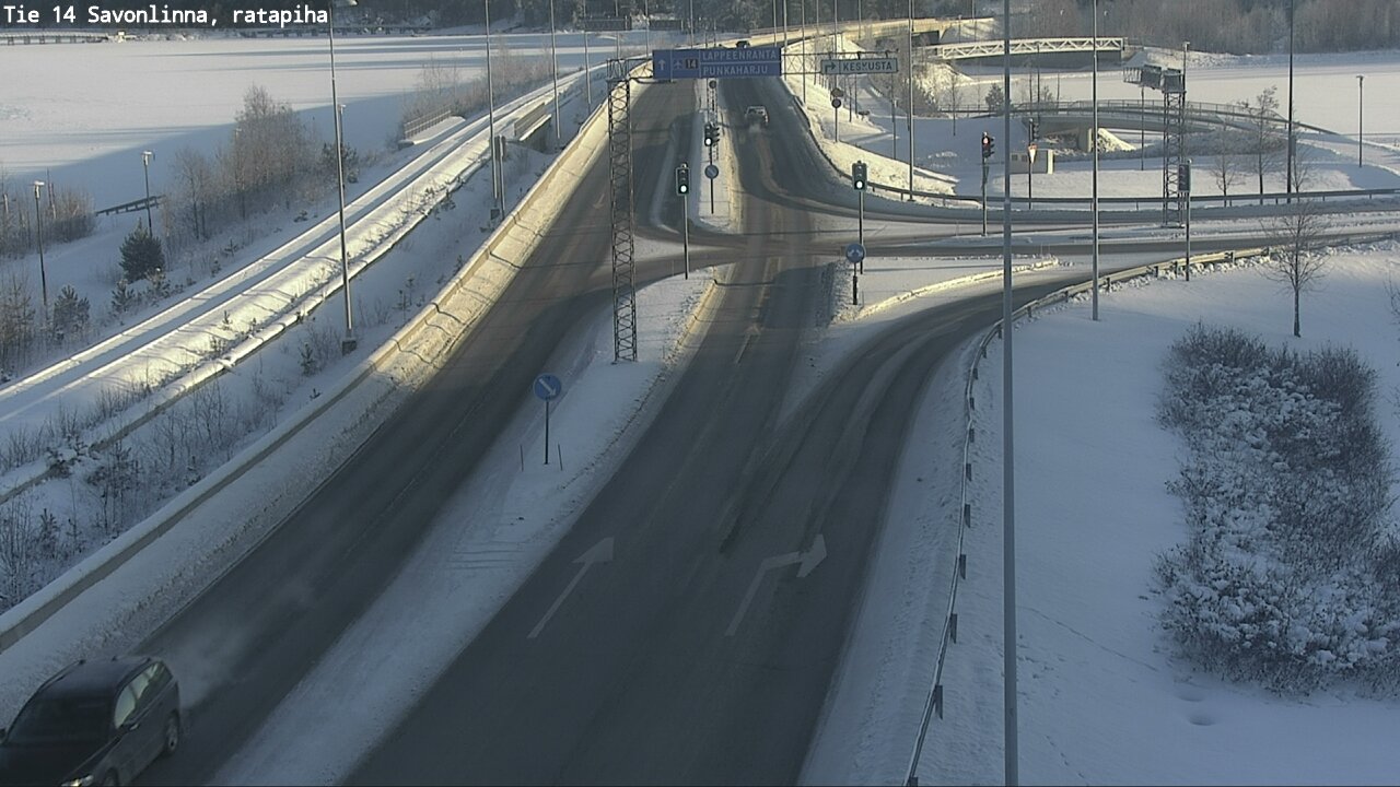 Weather Camera Image Väg 14 Nyslott, Ratapiha, Savonlinna, Etelä-Savo