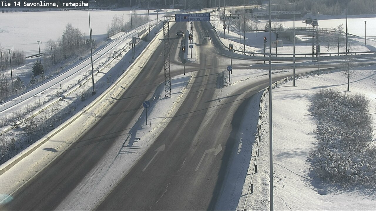 Weather Camera Image Väg 14 Nyslott, Ratapiha, Savonlinna, Etelä-Savo