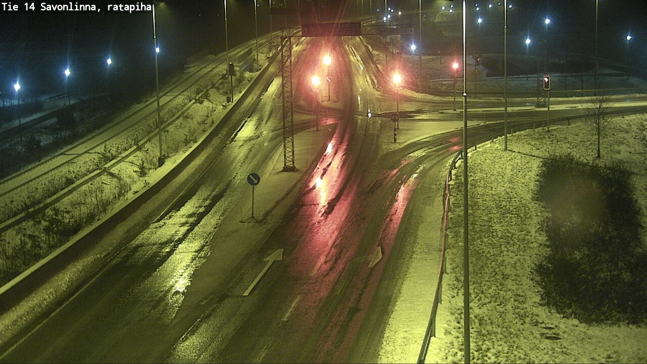 Weather Camera Image Väg 14 Nyslott, Ratapiha, Savonlinna, Etelä-Savo