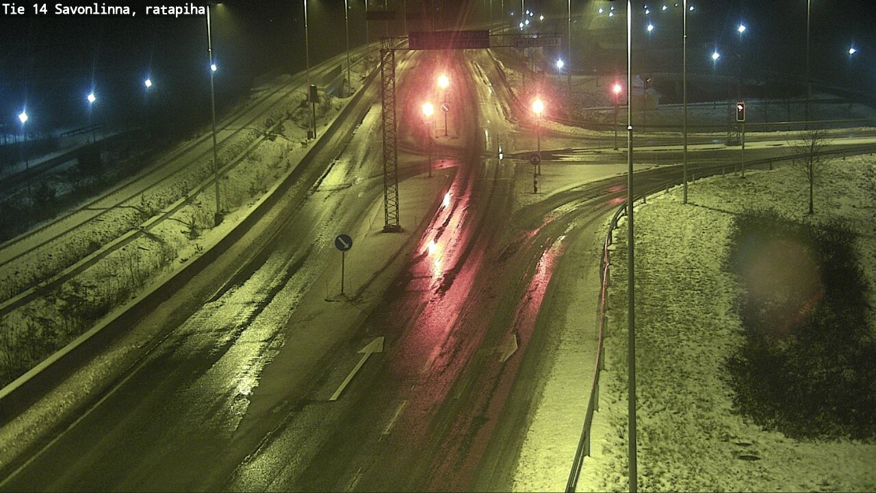 Weather Camera Image Väg 14 Nyslott, Ratapiha, Savonlinna, Etelä-Savo