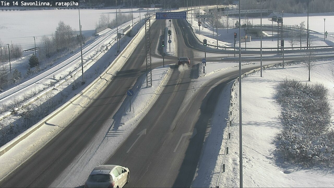 Weather Camera Image Väg 14 Nyslott, Ratapiha, Savonlinna, Etelä-Savo