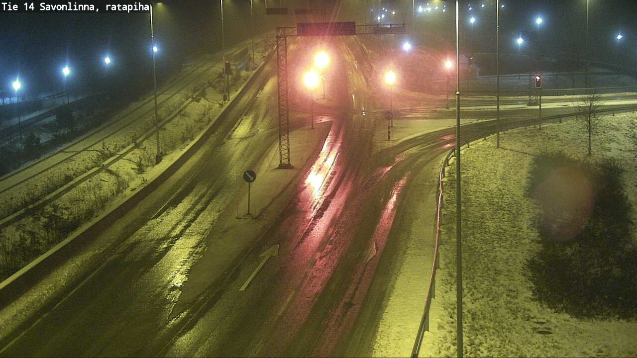 Weather Camera Image Väg 14 Nyslott, Ratapiha, Savonlinna, Etelä-Savo