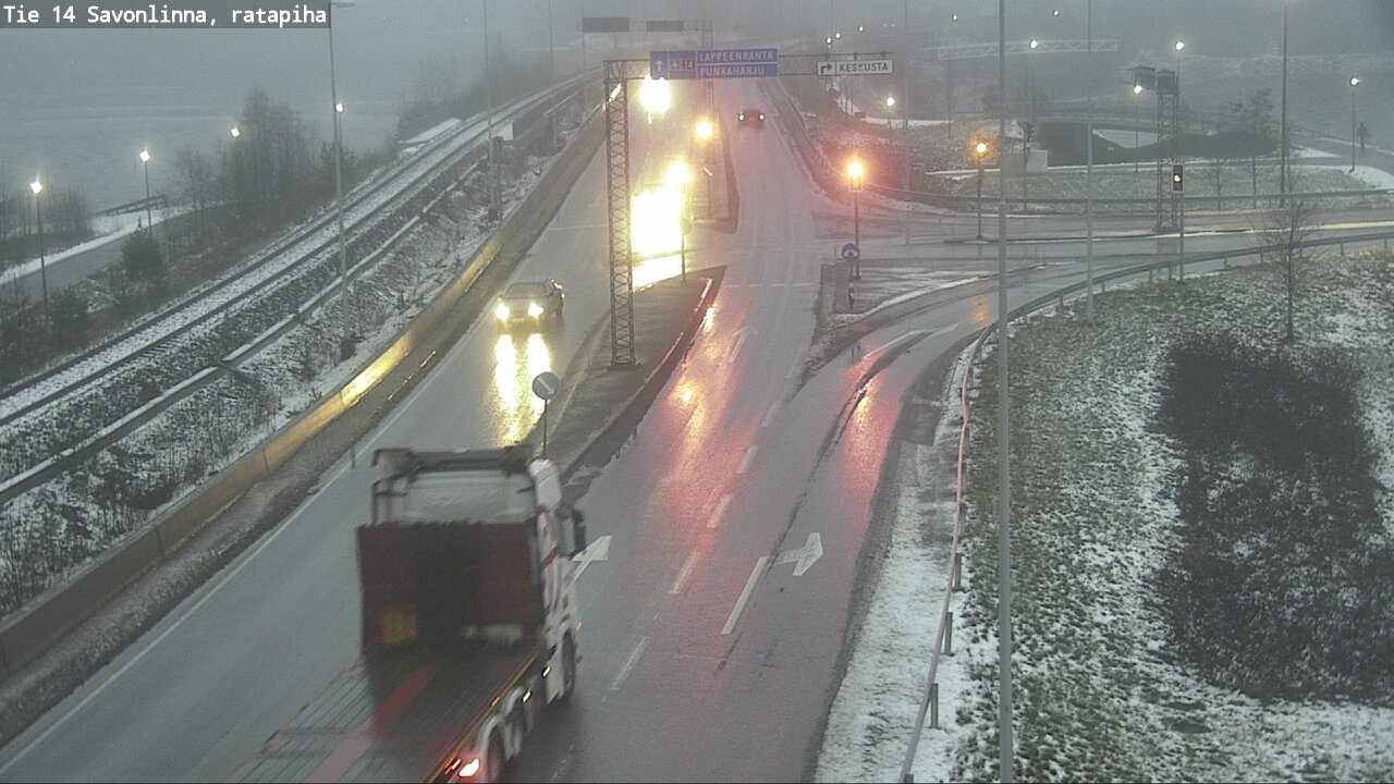 Weather Camera Image Väg 14 Nyslott, Ratapiha, Savonlinna, Etelä-Savo