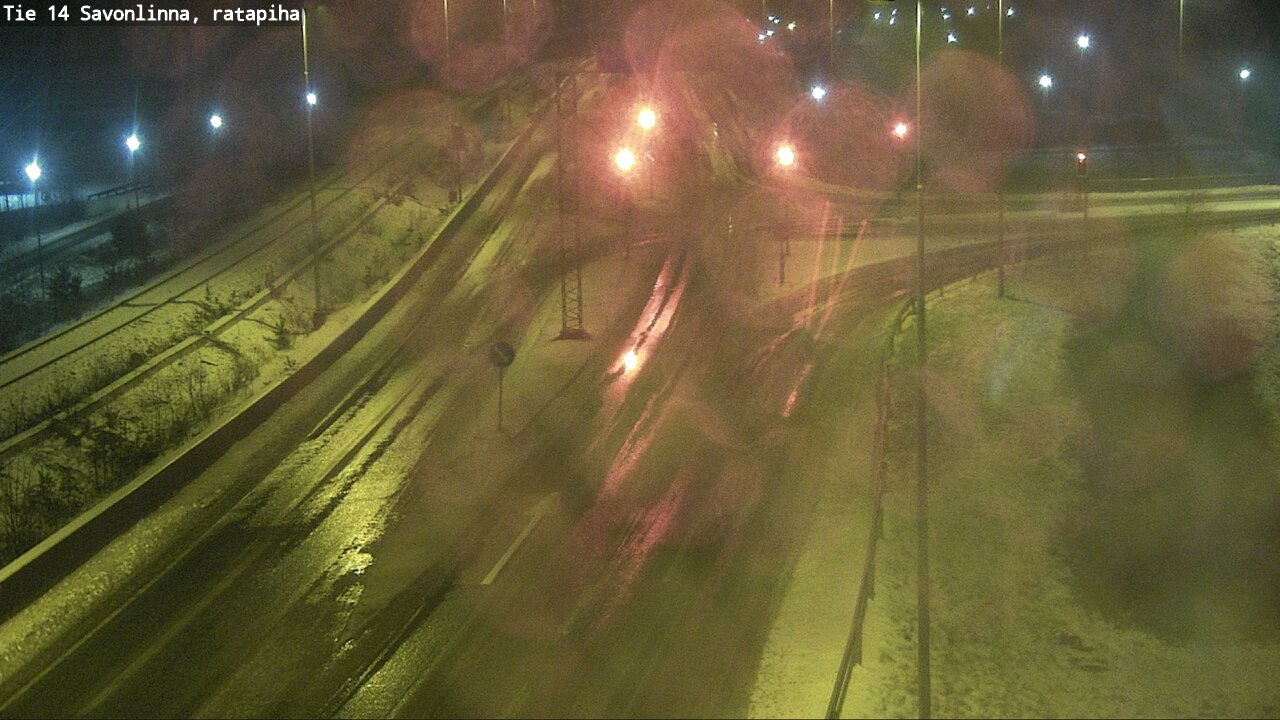Weather Camera Image Väg 14 Nyslott, Ratapiha, Savonlinna, Etelä-Savo