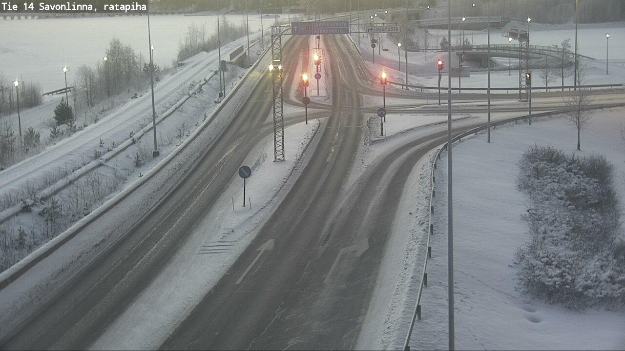 Weather Camera Image Väg 14 Nyslott, Ratapiha, Savonlinna, Etelä-Savo