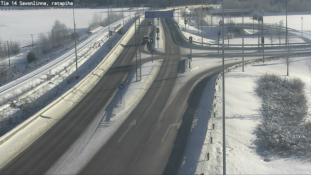 Weather Camera Image Väg 14 Nyslott, Ratapiha, Savonlinna, Etelä-Savo