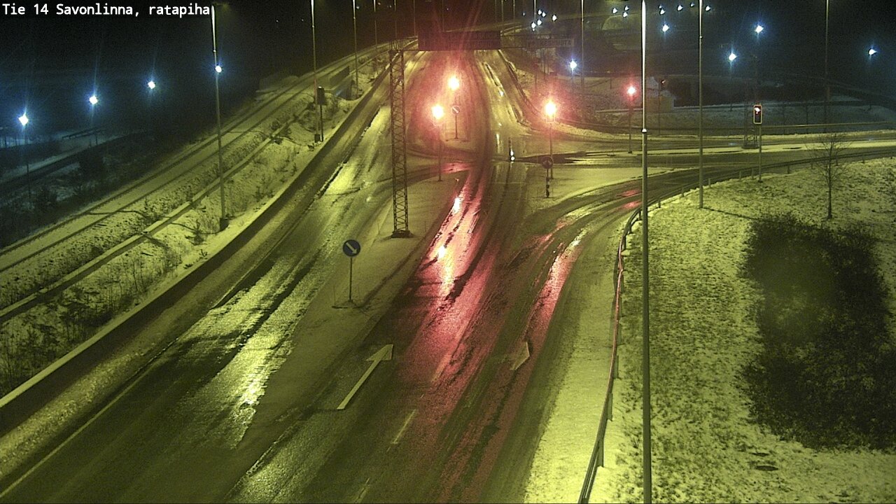 Weather Camera Image Väg 14 Nyslott, Ratapiha, Savonlinna, Etelä-Savo