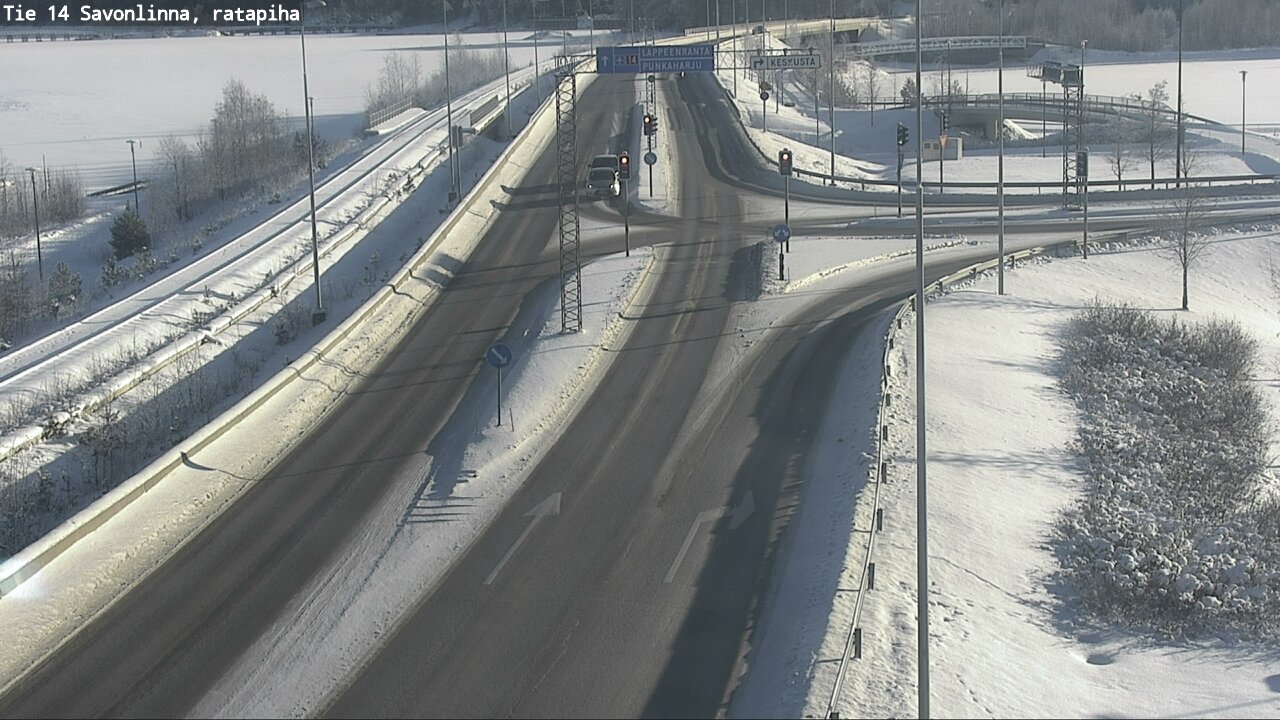 Weather Camera Image Väg 14 Nyslott, Ratapiha, Savonlinna, Etelä-Savo