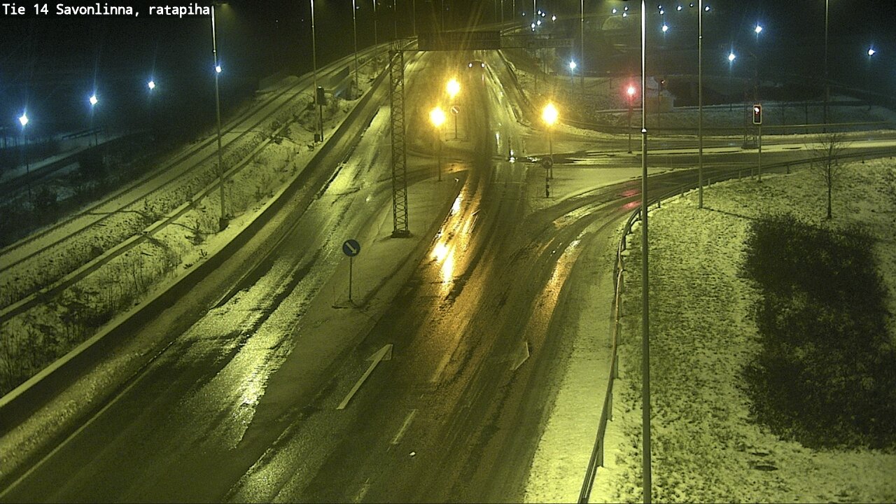 Weather Camera Image Väg 14 Nyslott, Ratapiha, Savonlinna, Etelä-Savo