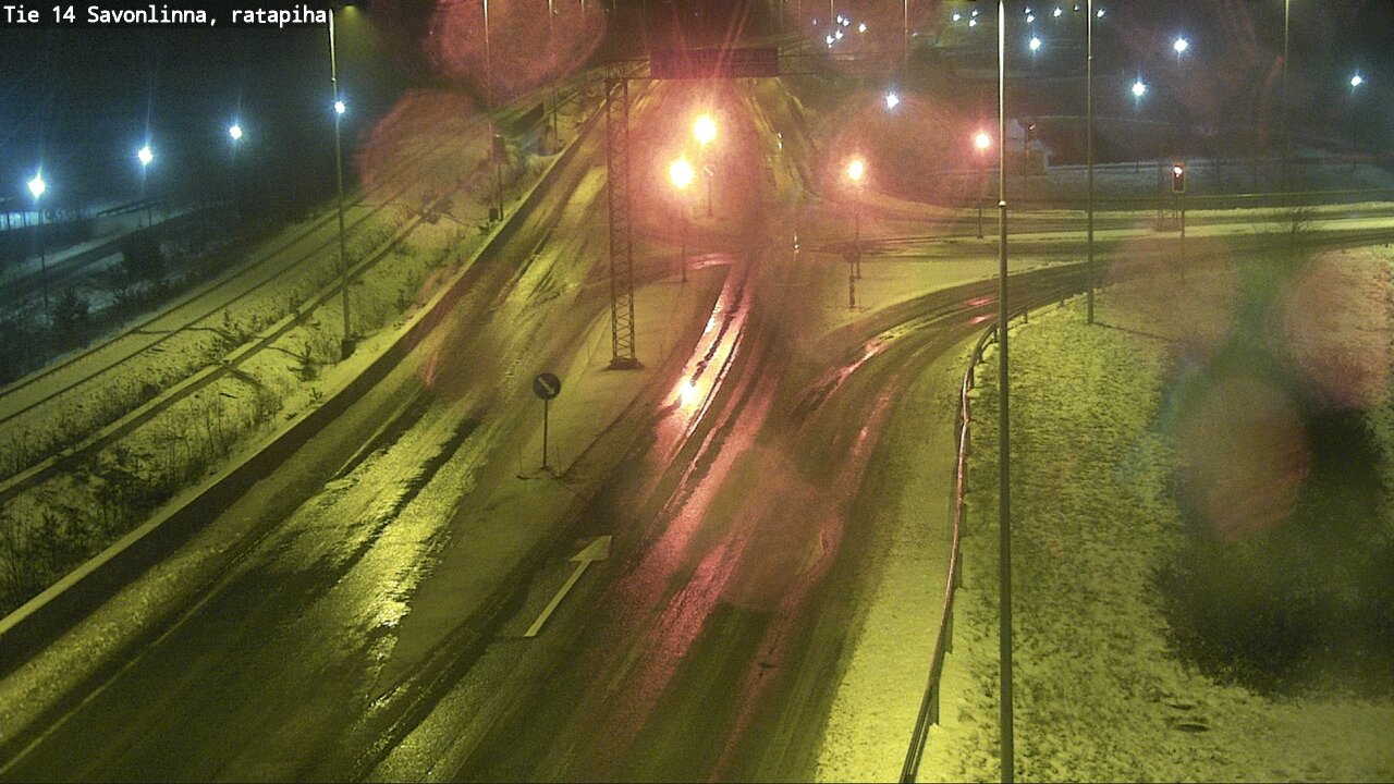 Weather Camera Image Väg 14 Nyslott, Ratapiha, Savonlinna, Etelä-Savo