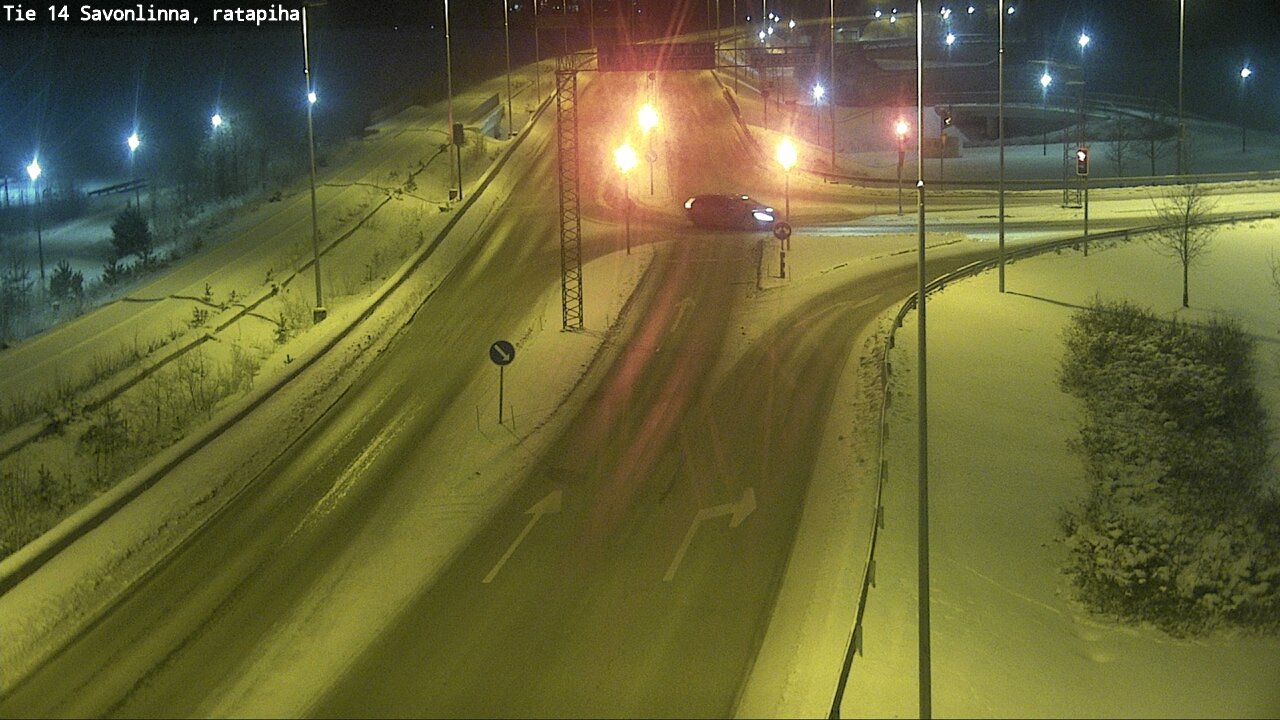 Weather Camera Image Väg 14 Nyslott, Ratapiha, Savonlinna, Etelä-Savo