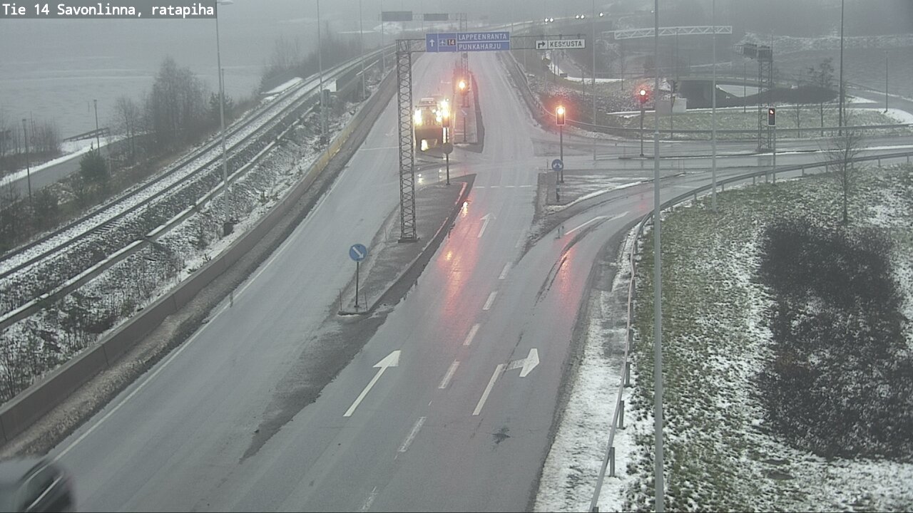 Weather Camera Image Väg 14 Nyslott, Ratapiha, Savonlinna, Etelä-Savo
