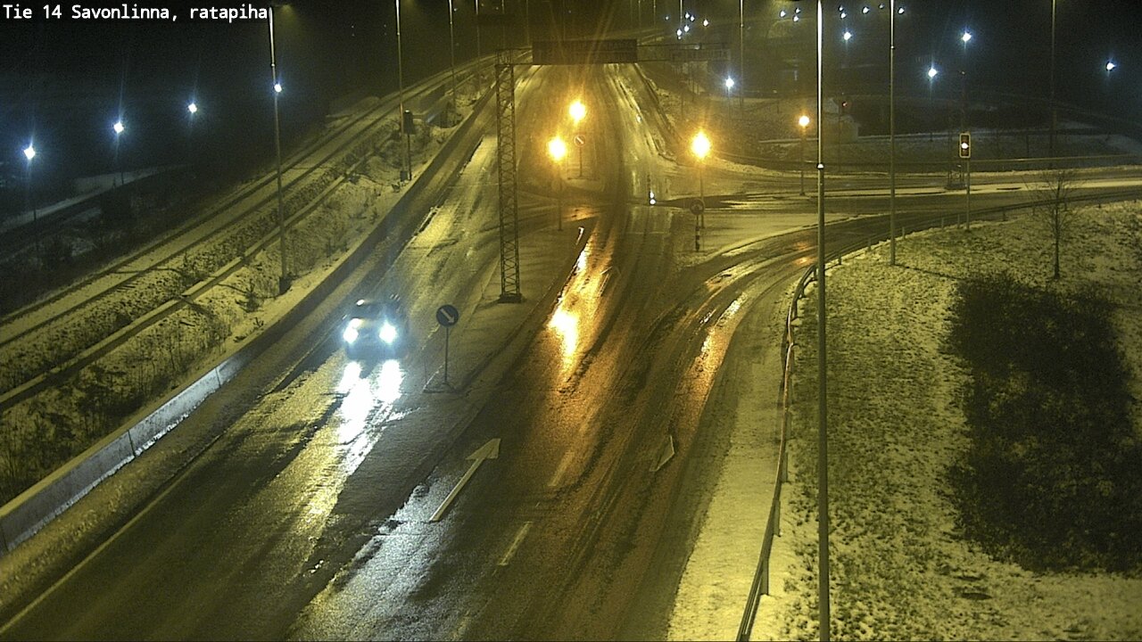 Weather Camera Image Väg 14 Nyslott, Ratapiha, Savonlinna, Etelä-Savo