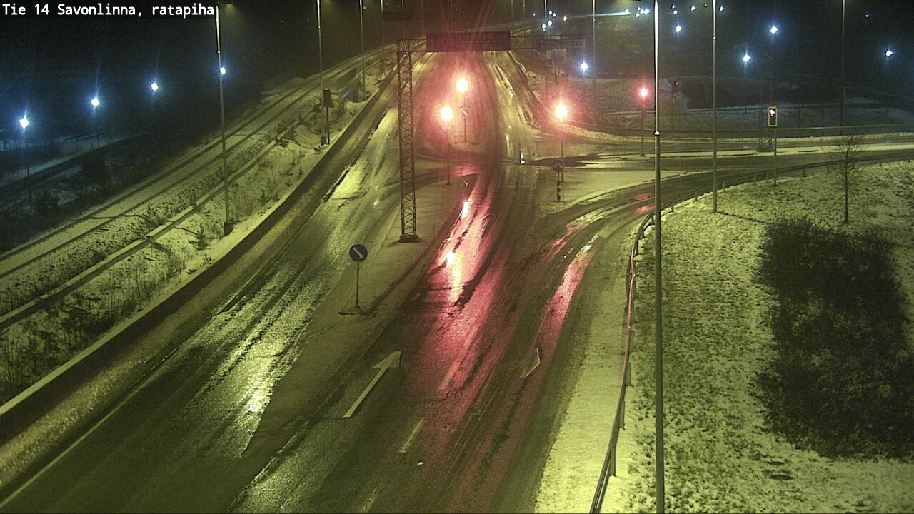 Weather Camera Image Väg 14 Nyslott, Ratapiha, Savonlinna, Etelä-Savo