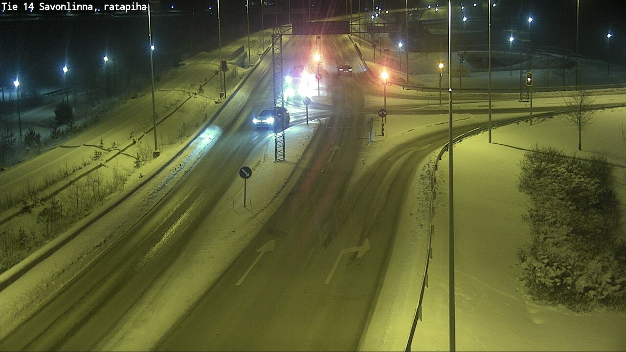 Weather Camera Image Väg 14 Nyslott, Ratapiha, Savonlinna, Etelä-Savo