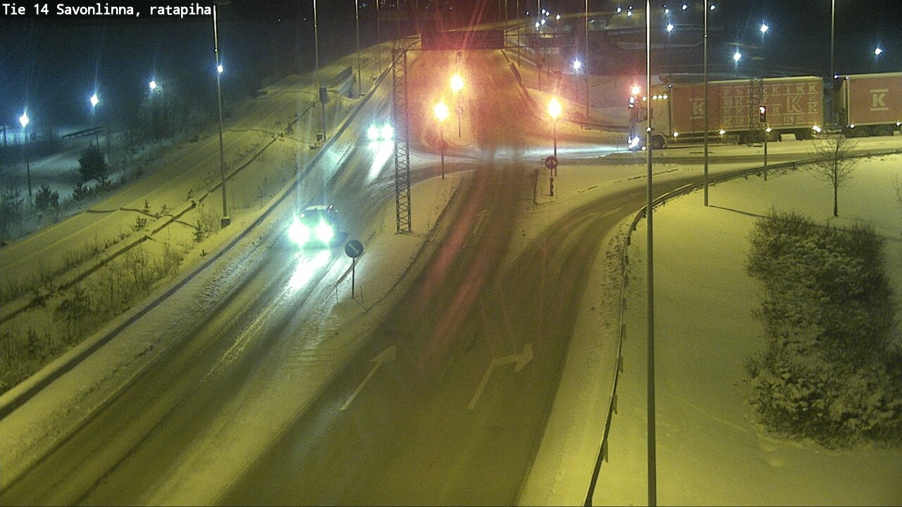 Weather Camera Image Väg 14 Nyslott, Ratapiha, Savonlinna, Etelä-Savo