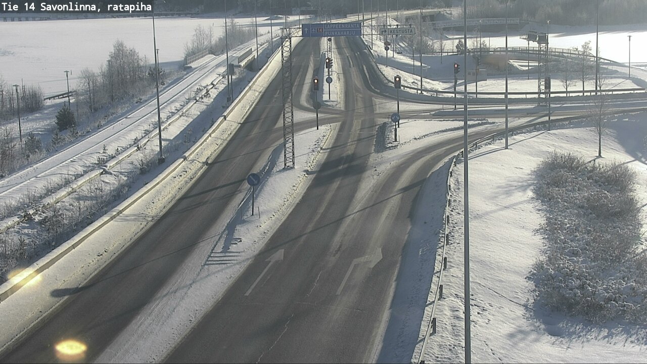 Weather Camera Image Väg 14 Nyslott, Ratapiha, Savonlinna, Etelä-Savo