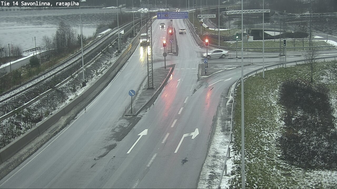 Weather Camera Image Väg 14 Nyslott, Ratapiha, Savonlinna, Etelä-Savo