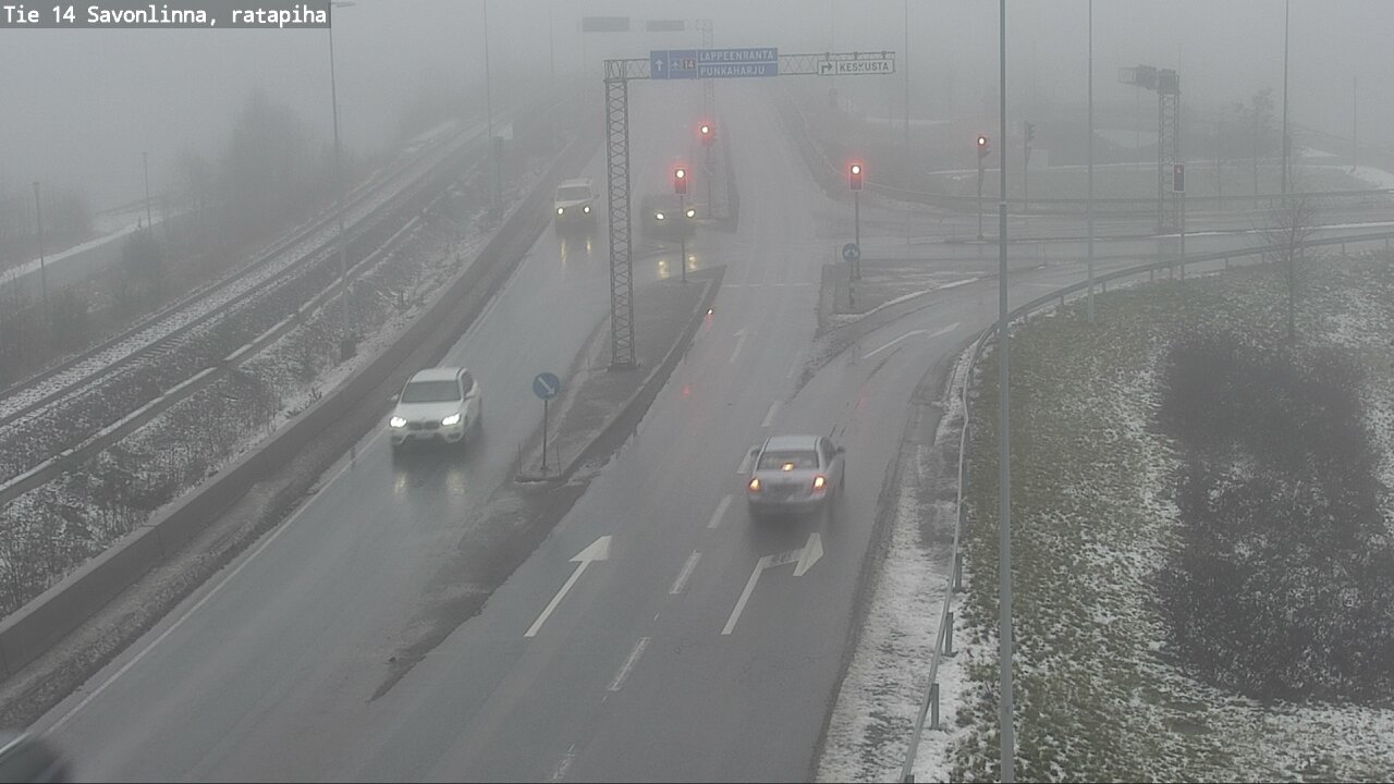 Weather Camera Image Väg 14 Nyslott, Ratapiha, Savonlinna, Etelä-Savo