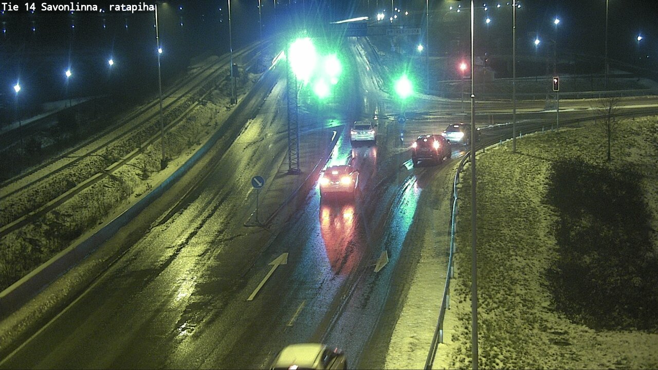 Weather Camera Image Väg 14 Nyslott, Ratapiha, Savonlinna, Etelä-Savo
