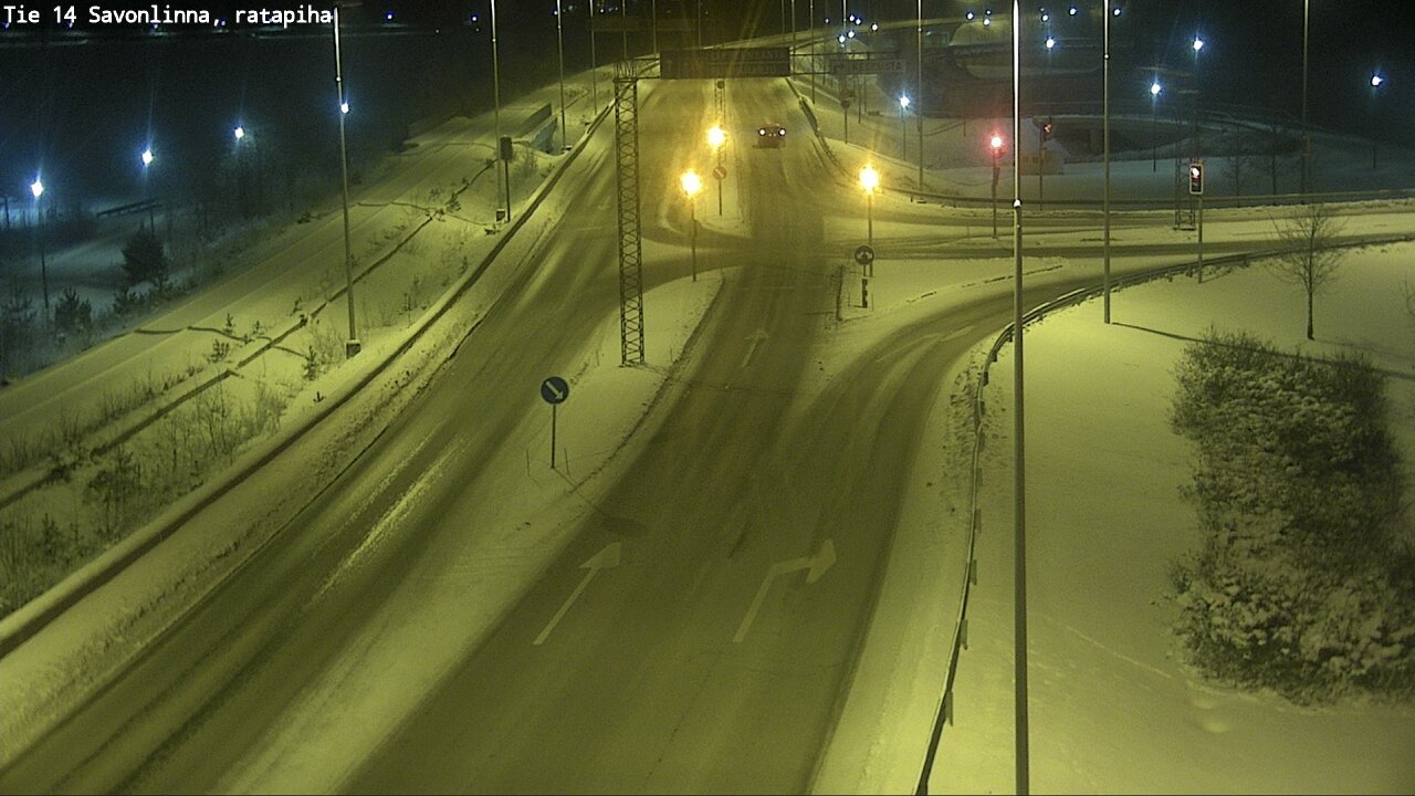 Weather Camera Image Väg 14 Nyslott, Ratapiha, Savonlinna, Etelä-Savo