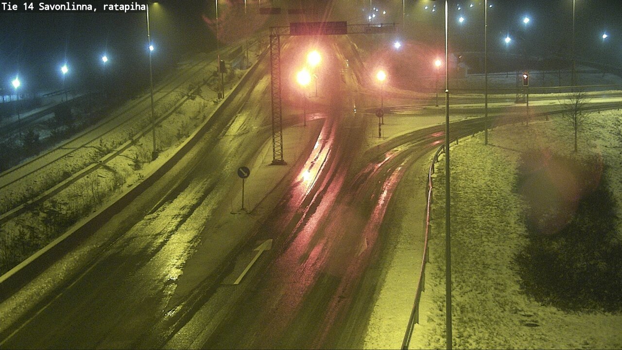 Weather Camera Image Väg 14 Nyslott, Ratapiha, Savonlinna, Etelä-Savo