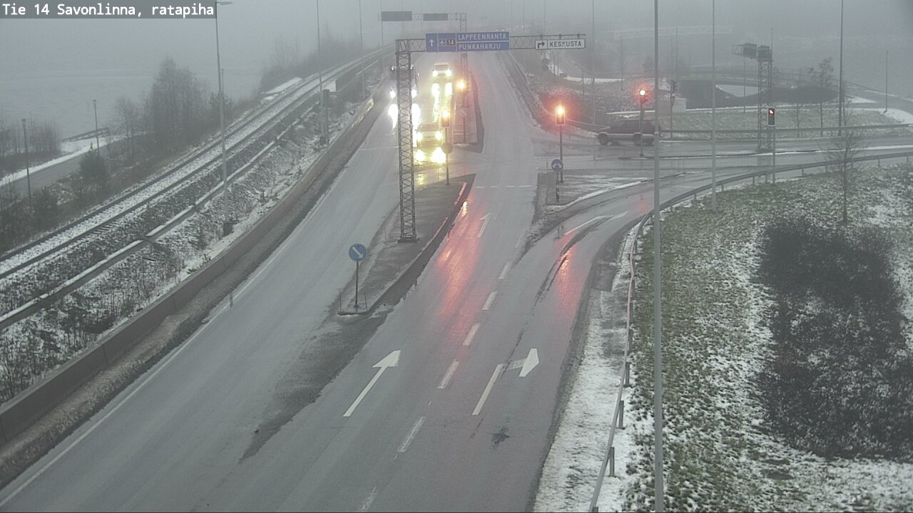 Weather Camera Image Väg 14 Nyslott, Ratapiha, Savonlinna, Etelä-Savo