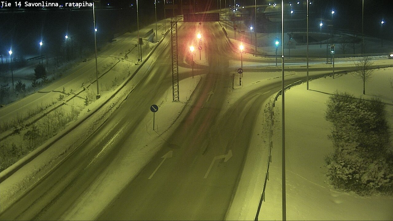Weather Camera Image Väg 14 Nyslott, Ratapiha, Savonlinna, Etelä-Savo