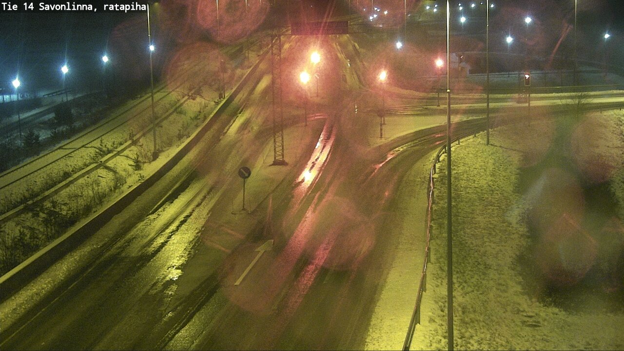 Weather Camera Image Väg 14 Nyslott, Ratapiha, Savonlinna, Etelä-Savo