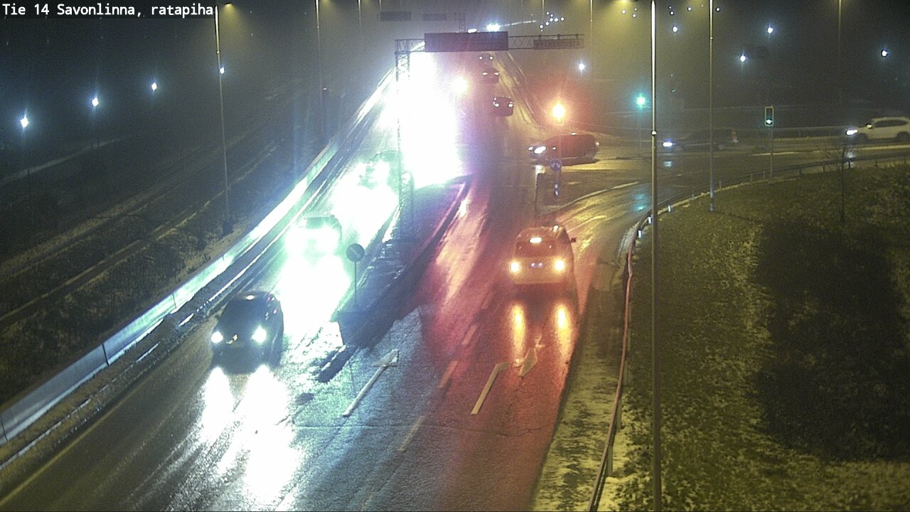 Weather Camera Image Väg 14 Nyslott, Ratapiha, Savonlinna, Etelä-Savo