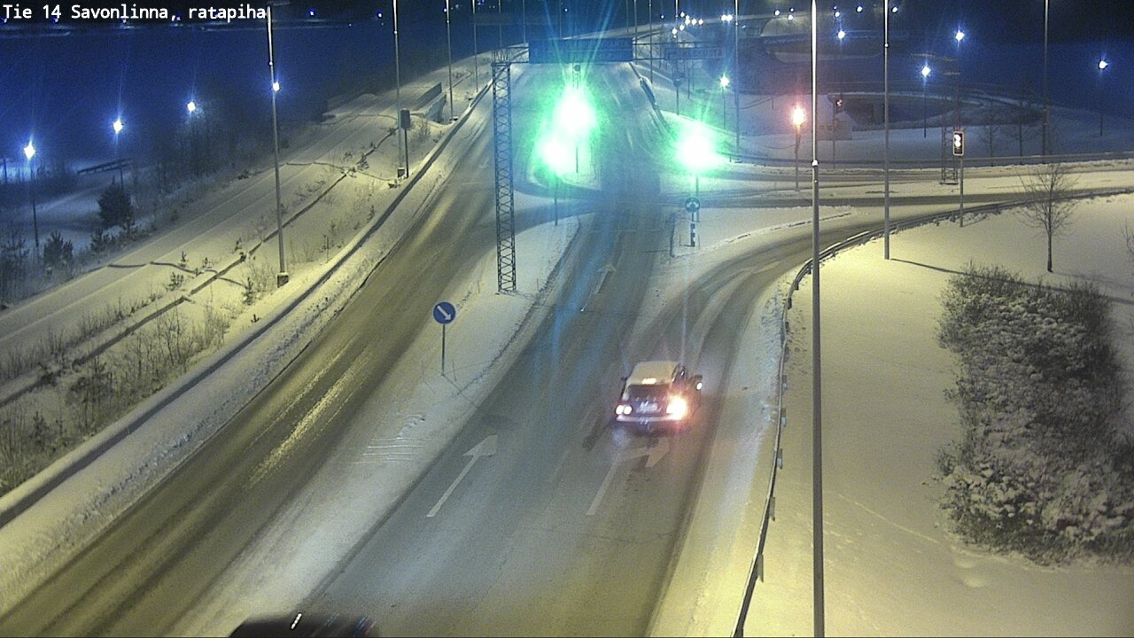 Weather Camera Image Väg 14 Nyslott, Ratapiha, Savonlinna, Etelä-Savo