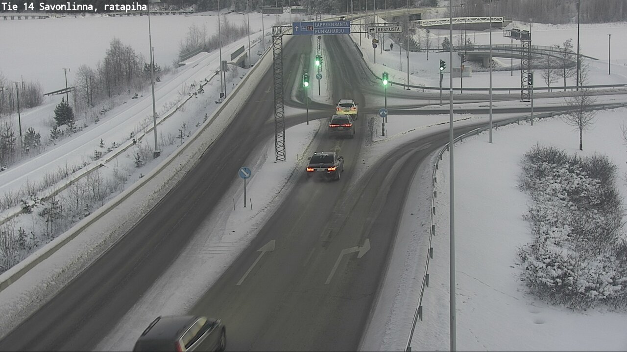 Weather Camera Image Väg 14 Nyslott, Ratapiha, Savonlinna, Etelä-Savo