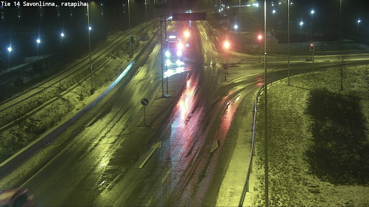 Weather Camera Image Väg 14 Nyslott, Ratapiha, Savonlinna, Etelä-Savo